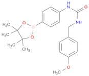 1-(4-Methoxybenzyl)-3-(4-(4,4,5,5-tetramethyl-1,3,2-dioxaborolan-2-yl)phenyl)urea