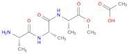 (S)-Methyl 2-((S)-2-((S)-2-aminopropanamido)propanamido)propanoate acetate