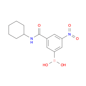 3-(Cyclohexylaminocarbonyl)-5-nitrophenylboronic acid