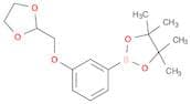 2-(3-((1,3-Dioxolan-2-yl)methoxy)phenyl)-4,4,5,5-tetramethyl-1,3,2-dioxaborolane