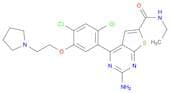 2-Amino-4-(2,4-dichloro-5-(2-(pyrrolidin-1-yl)ethoxy)phenyl)-N-ethylthieno[2,3-d]pyrimidine-6-carb…