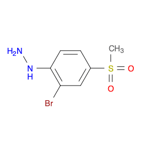 [2-Bromo-4-(methylsulfonyl)phenyl]hydrazine