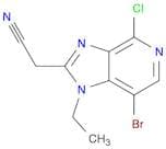 2-(7-Bromo-4-chloro-1-ethyl-1H-imidazo[4,5-c]pyridin-2-yl)acetonitrile