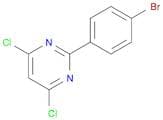 Pyrimidine, 2-(4-bromophenyl)-4,6-dichloro-