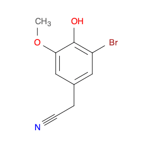 2-(3-Bromo-4-hydroxy-5-methoxyphenyl)acetonitrile