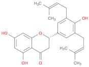 4H-1-Benzopyran-4-one,2,3-dihydro-5,7-dihydroxy-2-[4-hydroxy-3,5-bis(3-methyl-2-buten-1-yl)phenyl]…