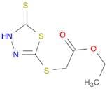 Acetic acid, [(4,5-dihydro-5-thioxo-1,3,4-thiadiazol-2-yl)thio]-, ethyl ester