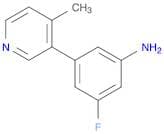 3-Fluoro-5-(4-methyl-3-pyridinyl)benzenamine