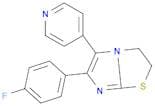 Imidazo[2,1-b]thiazole,6-(4-fluorophenyl)-2,3-dihydro-5-(4-pyridinyl)-