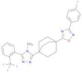 3-(4-Fluorophenyl)-5-(4-(4-methyl-5-(2-(trifluoromethyl)phenyl)-4H-1,2,4-triazol-3-yl)bicyclo[2.2.…