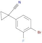 1-(4-Bromo-3-fluorophenyl)cyclopropane-1-carbonitrile