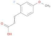 (2E)-3-(2-fluoro-4-methoxyphenyl)prop-2-enoic acid