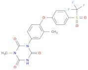 1-methyl-3-{3-methyl-4-[4-(trifluoromethylsulfonyl)phenoxy]phenyl}-1,3,5-triazine-2,4,6(1h,3h,5h)-…