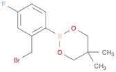 2-Bromomethyl-4-fluorophenylboronic acid, neopentyl glycol ester