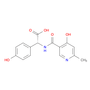 Benzeneacetic acid, 4-​hydroxy-​α-​[[(4-​hydroxy-​6-​methyl-​3-​pyridinyl)​carbonyl]​amino]​-​, (α…