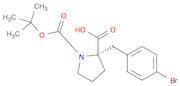 (S)-2-(4-Bromobenzyl)-1-(tert-butoxycarbonyl)pyrrolidine-2-carboxylic acid