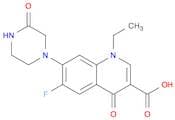 1-Ethyl-6-fluoro-4-oxo-7-(3-oxopiperazin-1-yl)-1,4-dihydroquinoline-3-carboxylic acid