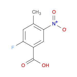 Benzoic acid, 2-fluoro-4-methyl-5-nitro- (9CI)