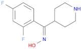 (Z)-4-(2,4-Difluorobenzoyl)piperidine Oxime