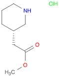 (S)-Methyl 2-(piperidin-3-yl)acetate, HCl
