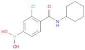 3-Chloro-4-(cyclohexylcarbamoyl)phenylboronic acid