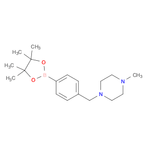 1-methyl-4-{[4-(tetramethyl-1,3,2-dioxaborolan-2-yl)phenyl]methyl}piperazine