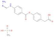 Benzeneacetic acid,4-[[4-[(aminoiminomethyl)- amino]benzoyl]oxy]-,monomethanesulfonate