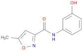 N-(3-Hydroxyphenyl)-5-methylisoxazole-3-carboxamide