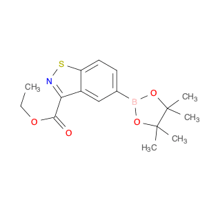 1,2-Benzisothiazole-3-carboxylic acid, 5-(4,4,5,5-tetramethyl-1,3,2-dioxaborolan-2-yl)-, ethyl est…