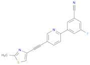 3-Fluoro-5-(5-((2-methylthiazol-4-yl)ethynyl)pyridin-2-yl)benzonitrile