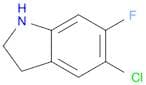 5-Chloro-6-fluoroindoline