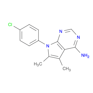 9-(4-chlorophenyl)-7,8-dimethyl-2,4,9-triazabicyclo[4.3.0]nona-1,3,5,7-tetraen-5-amine