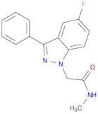 2-(5-Fluoro-3-phenyl-1H-indazol-1-yl)-N-methylacetamide