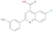 6-Chloro-2-(3-methylphenyl)quinoline-4-carboxylic acid