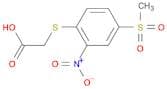 2-((4-(Methylsulfonyl)-2-nitrophenyl)thio)acetic acid