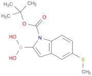 2-BORONO-5-(METHYLTHIO)-1H-INDOLE-1-CARBOXYLIC ACID TERT-BUTYL ESTER