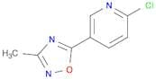2-Chloro-5-(3-methyl-1,2,4-oxadiazol-5-yl)pyridine
