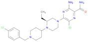 3-Amino-6-chloro-5-[(3S)-4-[1-[(4-chlorophenyl)methyl]piperidin-4-yl]-3-ethylpiperazin-1-yl]pyrazi…