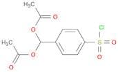 Acetic acid acetoxy-(4-chlorosulfonylphenyl)methyl ester
