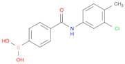 (4-((3-Chloro-4-methylphenyl)carbamoyl)phenyl)boronic acid