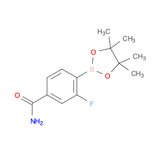 3-Fluoro-4-(tetramethyl-1,3,2-dioxaborolan-2-yl)benzamide