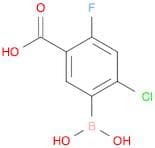5-Carboxy-2-chloro-4-fluorophenylboronic acid