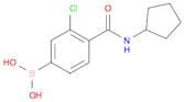 3-Chloro-4-(cyclopentylcarbamoyl)phenylboronic acid