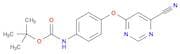 tert-Butyl (4-((6-cyanopyrimidin-4-yl)oxy)phenyl)carbamate