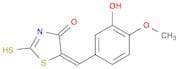 (5E)-5-(3-Hydroxy-4-methoxybenzylidene)-2-mercapto-1,3-thiazol-4(5H)-one