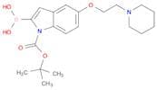 2-BORONO-5-[2-(PIPERIDIN-1-YL)ETHOXY]-1H-INDOLE-1-CARBOXYLIC ACID TERT-BUTYL ESTER