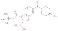 2-BORONO-5-[(4-METHYL-(PIPERAZIN-1-YL))CARBONYL]-1H-INDOLE-1-CARBOXYLIC ACID TERT-BUTYL ESTER
