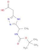 2-(5-(1-((tert-Butoxycarbonyl)amino)ethyl)-1H-1,2,4-triazol-3-yl)acetic acid