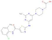 4-[6-[[5-[[(2-CHLORO-6-METHYLPHENYL)AMINO]CARBONYL]-THIAZOL-2-YL]AMINO]-2-METHYL-PYRIMIDIN-4-YL]-1…