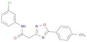 N-(3-Chlorophenyl)-2-(5-(p-tolyl)-1,2,4-oxadiazol-3-yl)acetamide